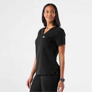 Figs Black Catarina One-Pocket Scrub Top XL Petite (PO2632). EUC